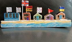 Mini beach huts